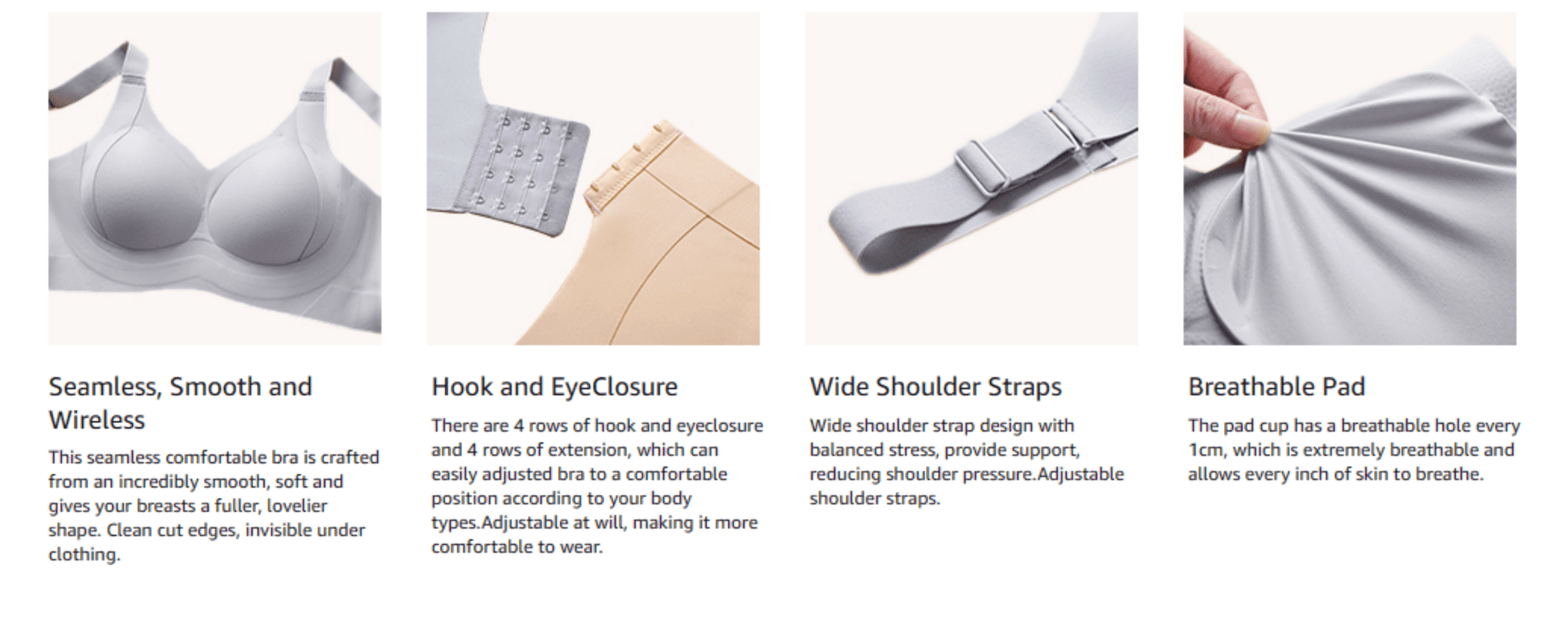 plus Size Everyday Bras for Women Full Coverage Soft Sleep Wirefree Bras New Upgrade