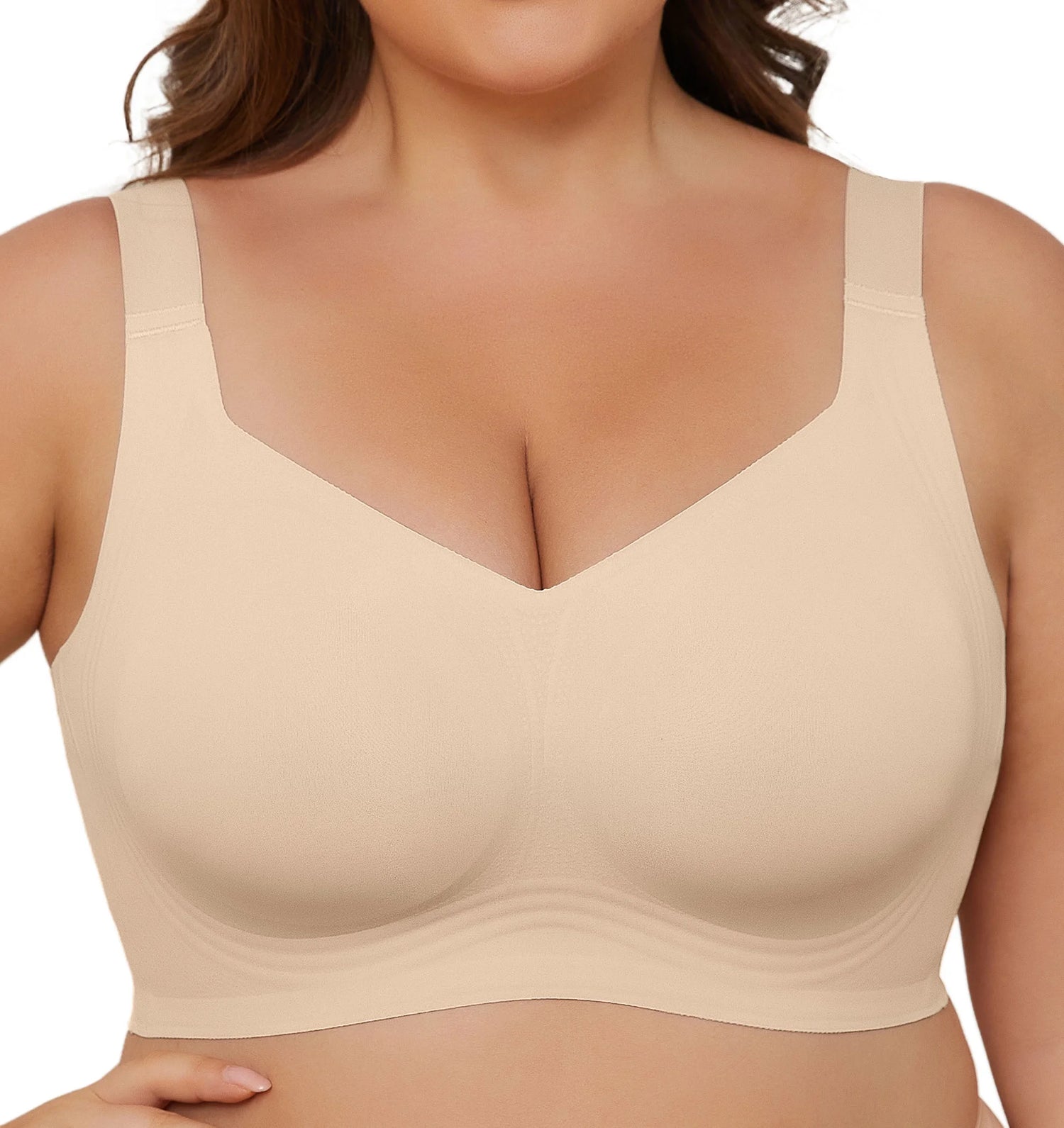 Smooth Wireless Bras for Women No Underwire Comfort Seamless Bras Full Coverage Everyday Bra New Upgrade