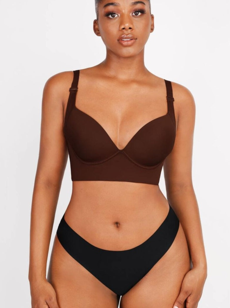Back Fat Trim Deep Cup Shapewear Bra