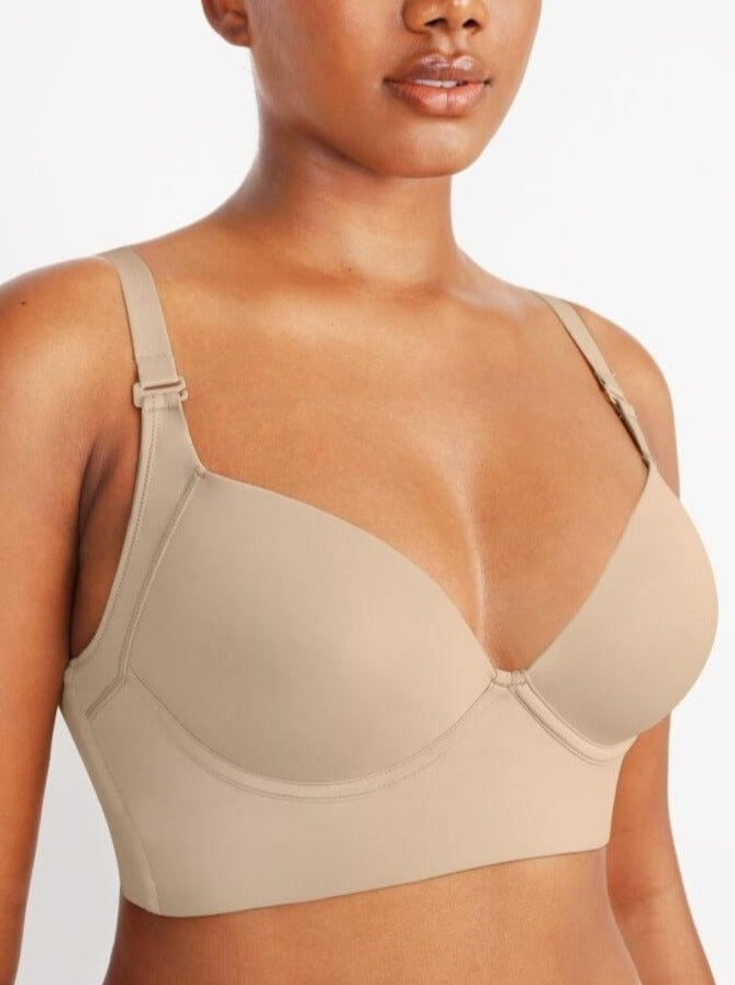 Back Fat Trim Deep Cup Shapewear Bra