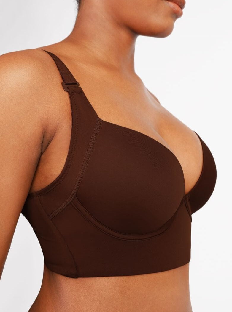 Back Fat Trim Deep Cup Shapewear Bra